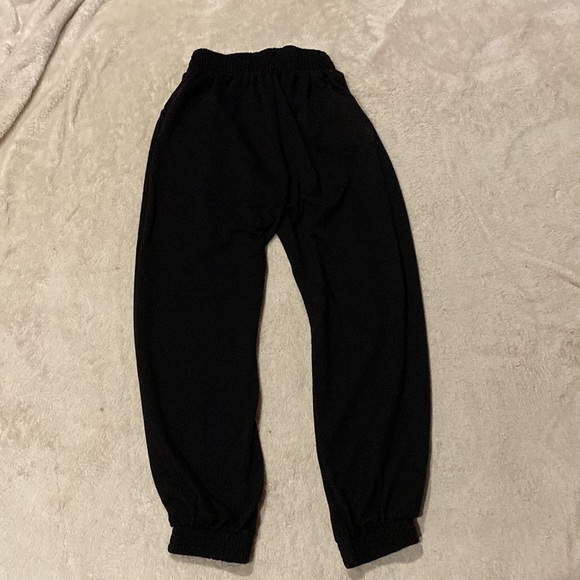 shein black elastic waistband joggers - Picture 2 of 5